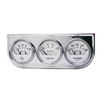 Auto Meter 2325 Auto Gage Black 2-1/16" Mechanical Three-Gauge Console