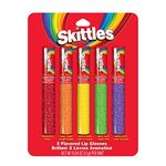 Skittles 5 Piece Lip Gloss Tube Wands