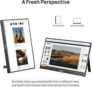 ARZOPA 17.3" Portable Monitor – FHD HDR IPS, USB-C/HDMI, Kickstand