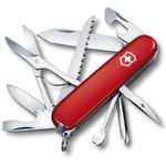 Victorinox Pocket Knife Fieldmaster, 15 Functions, Swiss Made, Multi Tool incl. Multi-Purpose Hook, Tin Opener, Scissors, Red