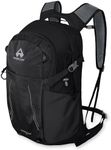 Pioneer Camp Hiking Backpack 22L Small Hiking Hydration Gear Lightweight Camping Backpack Travel Daypack for Women Men Outdoor Bag for Biking Climbing(Black;22L)