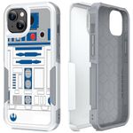 Candykisscase Phone Case for iPhone 15, R2D2 Astromech Droid Robot Pattern Shock-Absorption Hard PC and Inner Silicone Hybrid Dual Layer Armor Defender Case for Apple iPhone 15 6.1"