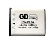 'GD Living' Replacement Battery for Nikon EN-EL10 Olympus LI-40B / LI-42B Stylus 1070/1200 / 7000/7010 / 7020/7030 / 7040 Fuji NP-45 / NP-45A Pentax D-Li63 Kodak KLIC-7006