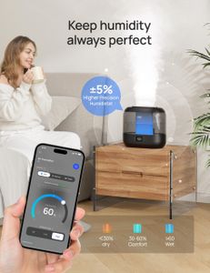Dreo 4L Smart Humidifier – Alexa Compatible, Quiet Cool Mist