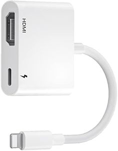 Lightning to HDMI Adapter for iPhone to TV,iPhone iPad HDMI Cable Conector,1080P Lightning to HDMI Apple Digital AV Adapter for iPhone14/13/12/11/X/XS