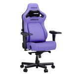 Anda Seat Kaiser 4 Gaming Chair for Adults - XL Reclining Video Game Chairs with 4-Level Pop-Out Lumbar, Stain-Resistant Faux Leather, Heavy Duty Neck & Back Support - Purple Ergonomic Gaming Chair