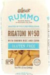 Rummo Gluten Free Rigatoni N.50 - Gluten Free Pasta, Made with Corn & Rice, Rigatoni Pasta Noodles, Pasta from Italy - 12 Ounce (Pack of 12)