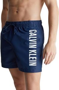 Calvin Klein Men's Intense Power Medium Drawstring Swim Shorts Shorts, Signature Navy