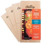 Camerons Grilling Planks - 4 Pack Alder - Premium 5.5 x 11.5 Alder for Barbecue Salmon, Seafood, Steak, Burgers, Pork Chops, Vegetables and More!