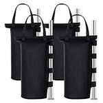 BROSYDA Sandbags Set of 4 Heavy Duty, Industrial Grade 600D Weights for Gazebo Legs, PVC Coating Inside, Sand Bags for Any Pop Up Tents Canopy Outdoor Patio (One-tube)