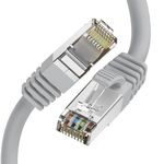 elove RJ45 Cat-6 Ethernet Cable High Speed 550MHZ / Cat6 Ethernet Patch Cable 10 Gigabit Speed UTP LAN Cable, RJ45 Cable LAN Wire, Network Cable Internet Cable for Modem - 10 Meter (GREY)