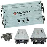 Gravity GR-DBE Two Channel Line-Output Converter 400 Watts Signal/CH with Digital Bass Enchancer with Knob/Dual Amplifier / 9.5 Volt Pre-Amp Outs/Level Matching Controls