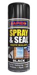 SDMAX Black Spray And Seal Leak Fix Stop, Sealant Instant Waterproof Gutter Roof Pipe, Superior Long-Lasting Seals, Seal Fix Waterproof Mastic Sealant Pack of 1-300ml