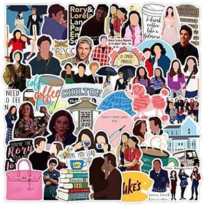 Gilmore - Adesivi da ragazza, 50 pezzi, simpatici e divertenti, per bottiglie d'acqua, skateboard, scrapbook, moto, laptop, auto, bicicletta, bagagli, in vinile, per adolescenti, adulti