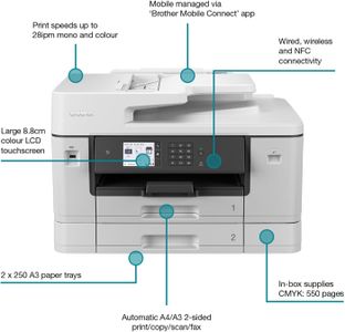 Brother Wireless All-in-One Printer – MFC-J6940DW, Duplex, A3/A4