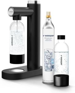 Wessper Machine à Eau Pétillante, Machine a Eau Gazeuse Machine a Soda Bouteille Gazeification | S1 Sodmarker avec 1L Bouteille PET, Sans BPA et 1 Cylindre de CO2 60L