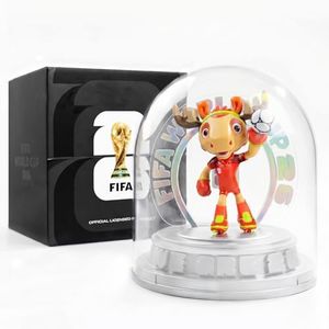 Official Licensed 2026 World Cup - Canada Mascot Maple Reindeer Figurine, 10.3 Inch Collectible Memorabilia with Dome Display Cover, Customizable Gift Idea for Sports Fans & Collectors