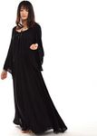 BLESSUME Medieval Renaissance Women Gown Dress Black