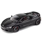 VARIYA ENTERPRISE® 1:24 Big McLaren 720s Convertible Toy Car Metal Pull Back Diecast Car with Openable Door and Sound Light, Gifts Toys for Kids【 Black 】