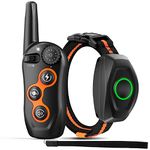 MAISOIE Metal Dog Training Collar,Ipx7 Waterproof Shock Collar With Remote Range 1300Ft,3 Training Modes,Shock,Vibration,Rechargeable Electric Shock Collar For Small Medium Large Dogs - 5 Cm,Black