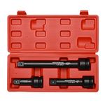 MIXPOWER 3/4” Drive Impact Extension Bar, Chrome Molybdenum Steel ,3-Piece Set , 4”, 6”, 10” ext. bar.