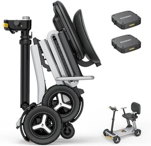 Paiseec 32 lbs Lightweight Mobility Scooter for Seniors Adults, One-Second Folding Mobility Scooter, Long Range, Airline Approved, PAI Smart Safety & NFC Start (Gray, 30MI)