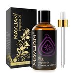 MAYJAM 100ML Fig Fragrance Oils with Glass Dropper, Essential Oils for Diffusers for Home, Fragrance Oil Scent for DIY Candle & Soap Making