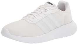 adidas Women's LITE RACER 3.0 Cross Trainer, white/white/grey, Numeric_8