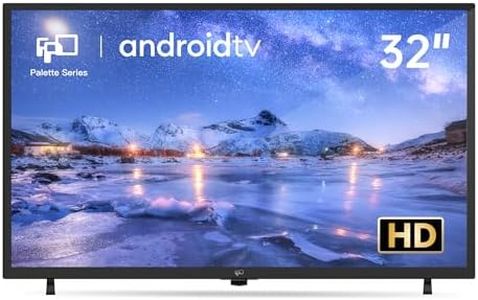 FPD 32 Inch Smart TV 720p HD Flat Screen Television (P-Series) with Google Play, Small LED Tvs for Living Room, Google Cast Built-in, Thin Streaming Live Android TV with WiFi, Bluetooth (2025 Model)