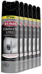 Weiman Stainless Steel Cleaner and Polish - 17 Ounce (6 Pack) - Protects Appliances from Fingerprints and Leaves a Streak-less Shine for Refrigerator Dishwasher Oven Grill