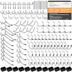 INCLY 170PCS 1/4 Inch Pegboard Hook
