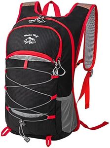 Wuzfully Unisexe Sacs à Dos Vélo Léger Imperméable pour Cyclisme Bicyclette Randonnée,25 l,Noir (Noir)