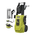 RYOBI RY150PWA 2000W 150bar Pressure Washer, Hyper Green