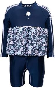 Baby Kids Floatation Suit Float One-Piece Swimwear Buoyancy for Girls Boys UPF 50+Navy 1-2years
