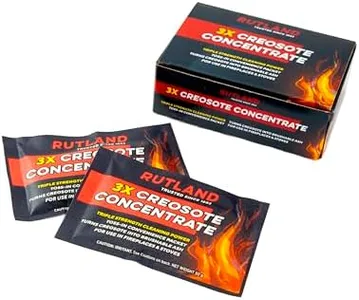 Rutland Creosote Concentrate - Triple Power Remover Packets - Fireplace Cleaner & Chimney Sweeping Kit, Premium Creosote & Soot Remover, Case of 5 Toss-In Packets