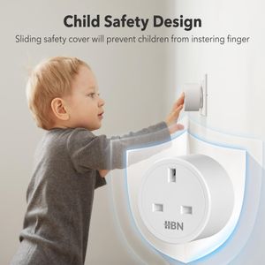 HBN WiFi Smart Plug 4-Pack – Wireless Remote Control Outlets