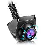 【360°Rotatable】 Backup Camera for Car Truck AHD 720P Back Up Camera for Cars RV Front Rear View Reverse Camera Super Night Vision IP69K Waterproof Parking Assist Universal 170° Wide Angle12V-24V