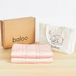 Baloo Weighted Blanket for Kids and Adults (Petal Pink - 9lbs 40"x60" - Mini Size) | Cooling & 100% Cotton Material | Machine Washable & Dryer Safe | with Glass Microbead Fill