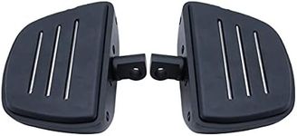 FATECIM Motorcycle Mini Floorboards Foot Pegs Pedals Rests with Male Mount Adapters for Harley Dyna Fat Bob Touring Road Glide Street Glide Sportster 883 Fat Boy Black