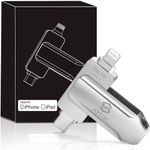 Genuine Apple MFi Certified USB C & Lightning Flash Drive 256GB - Real Storage Capacity - Secure Auto Backup Photo Stick iPhone iPad Photo & Video Encrypted-External-Storage to Store & Transfer Files