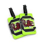 NCAA South Carolina Fighting Gamecocks Neon Soft Bag Tag, 2-Pack