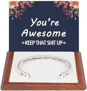Funny Birthday Gifts for Women Best Friends Female Her BFF Coworker Auntie Fun Unique Thank You Jewelry Christmas Mothers Day Stuff Ideas You're Awesome