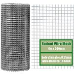 LATERN 6m x 200mm Rodent Wire Mesh, 304 Stainless Steel Rats Proofing Wire Metal Mesh to Blocks Mice Mouse Squirrel Bird Access - Pest Prevention Mesh for Filling in Gaps Around the Home & Garden