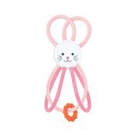 Manhattan Toy Zoo Animal Winkel Bunny Rabbit Multicolor Rattle & Sensory Teether for Baby and Toddler