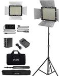 Osaka Bi-Color Dimmable LED Video Light OS 576 Slim for DSLR Camera YouTube Video Shooting with 1 Pc Combo kit: 1 Battery 8000 mAh; 1 Fast Charger; 1 AC Adapter; 1 Light Stand; 1 LED Bag; 1 Stand Bag