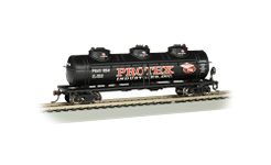 Bachmann 40' Three Dome Tank Car-Protex Industries, Prototypical Black