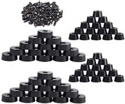 YuCool 60 Pcs Black Rubber Bumpers 