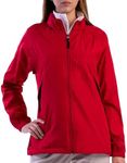 SCOTTeVEST Pack Windbreaker Jacket for Women - 19 Hidden Pockets - Lightweight Water Repellent Coat for Travel & More, Red, XX-Large