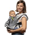 Boba Air Ultra-Lightweight Baby Carrier and Toddler Carrier - Porta Bebe 3 Months Plus (15-45lbs) - Travel-Friendly Baby Carrier Backpack - Porte Bébé for Back and Front Carrying (Grey)