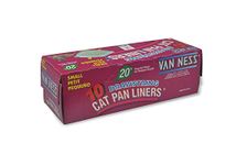 Van Ness Small Drawstring Cat Litter Box Liners, 10 Count, White